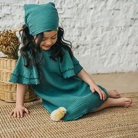 Косынка муслиновая на резинке "Аквамарин"