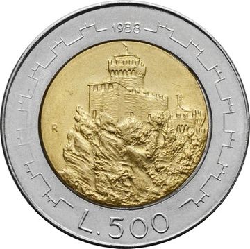 500 лир 1988 Сан-Марино, Укрепления Сан-Марино