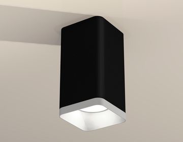 Комплект накладного светильника 1*MR16 GU5.3 XS7821001 SBK/SWH черный песок/белый песок(C7821, N7701)DIY System Complects Ambrella