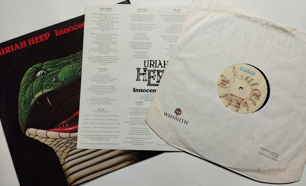 Винтажная виниловая пластинка LP Uriah Heep Innocent Victim (UK 1977)