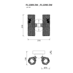 Бра Inverno Clear FL1089-2W, LED
