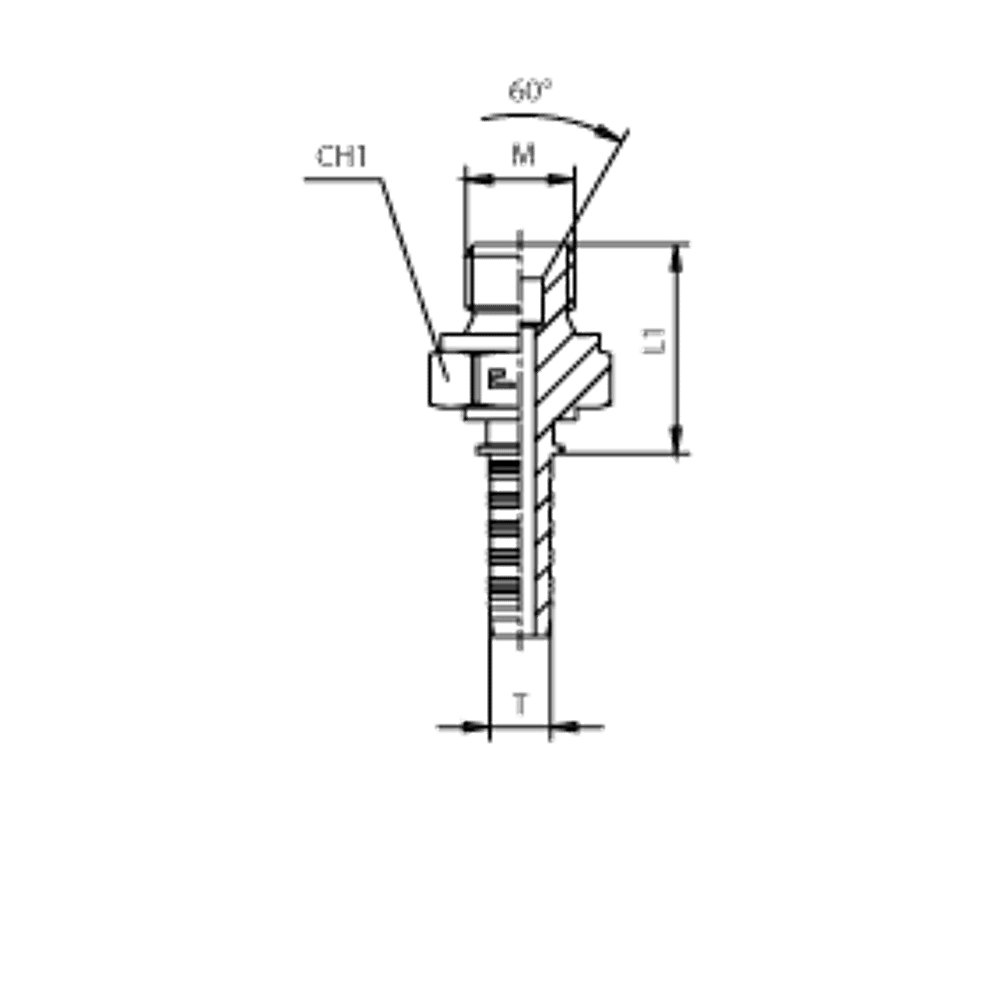 Фитинг DN 10 DKM (Ш) 22x1.5