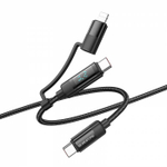 Кабель Type-C для Type-C/Lightning Borofone BU52 1.2м (black)