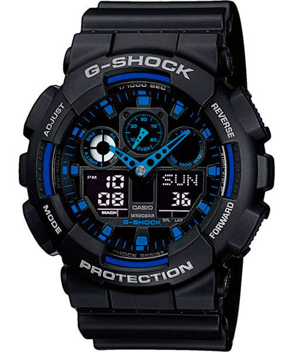 Японские наручные часы Casio G-SHOCK GA-100-1A2