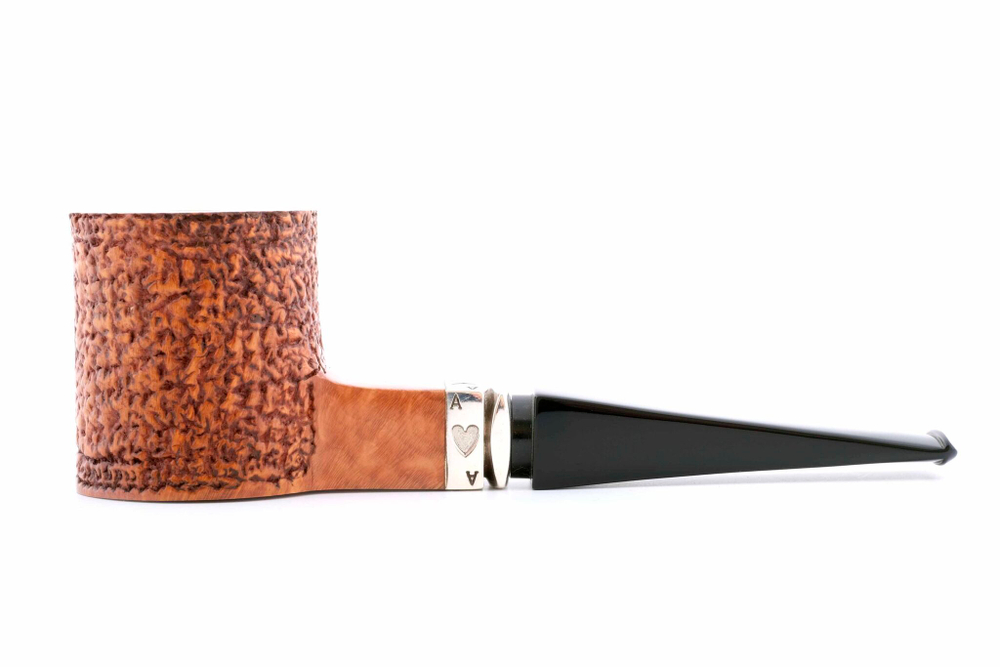 Курительная трубка L’Anatra Poker Rustic Straight, в шкатулке L013-4