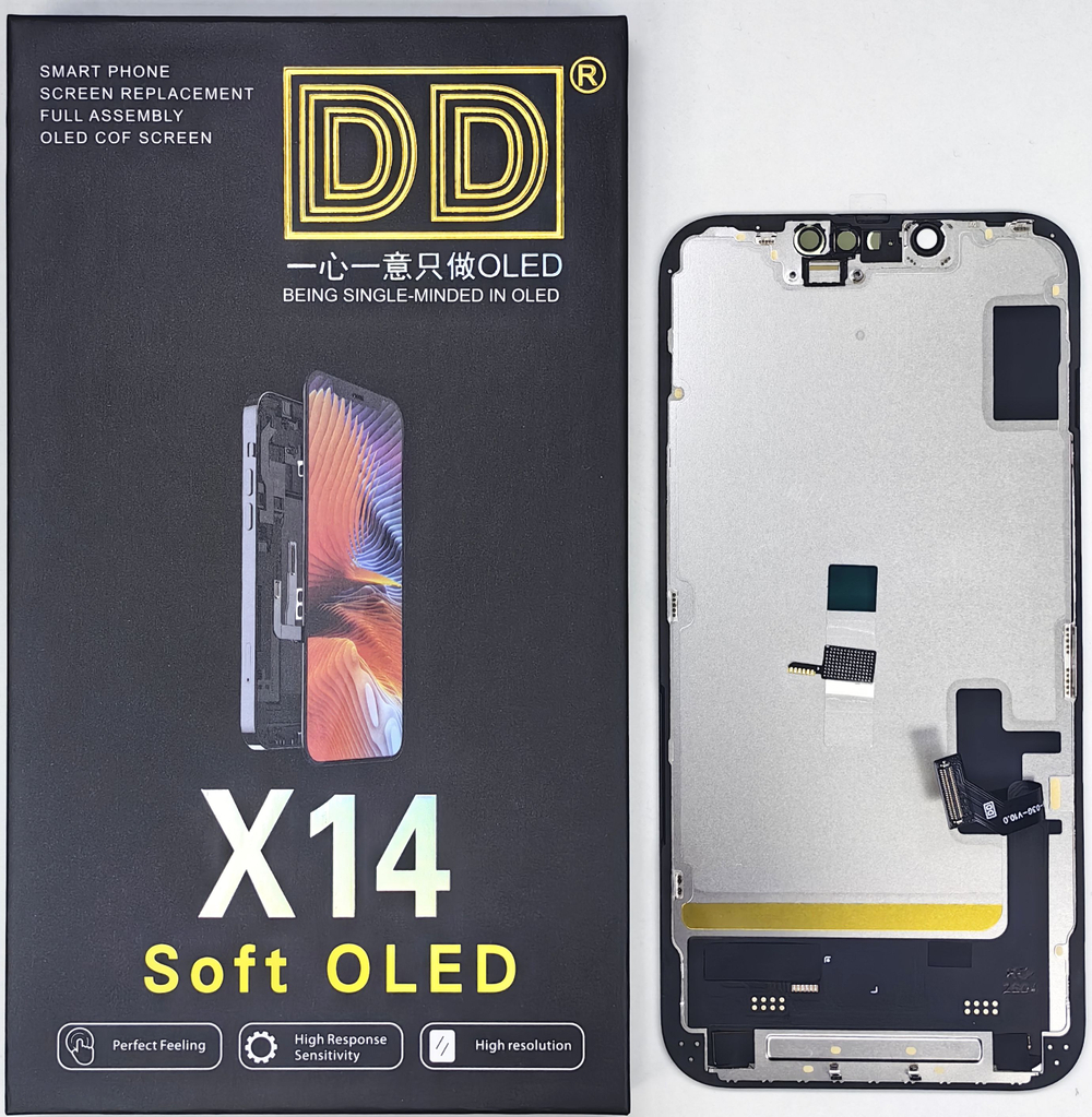 Дисплей iPhone 14 SOFT OLED; Rem.IC; бренд DD