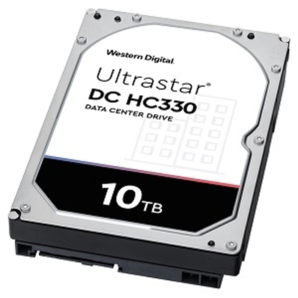 Жесткий диск HDD 10Tb Western Digital, SATA-III, 256Mb, 7200rpm Ultrastar DC HC330 (WUS721010ALE6L4), (0B42266)