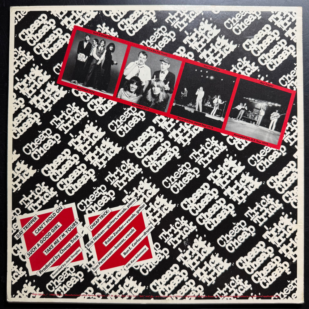Cheap Trick ‎– Found All The Parts (США 1980г.) 10"