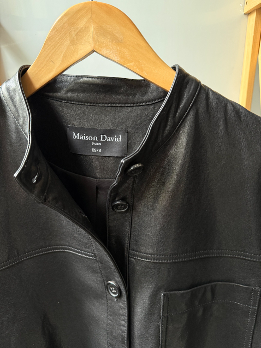 Кожаная куртка Maison David, XS