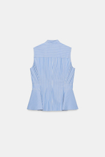 РУБАШКА С БАСКОЙ В ПОЛОСКУ — ZARA