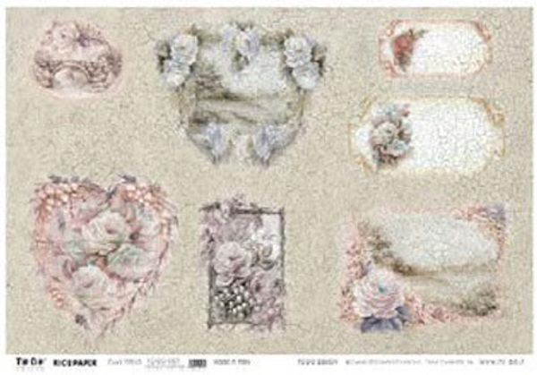 Бумага рисовая 50х70 см, Carta di Riso, 10 шт, Ностальгия, To-Do