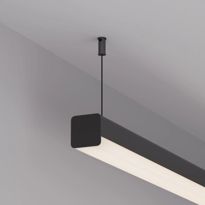 Заглушка LINE-D-3030 SQUARE BLACK (Arlight, Металл)