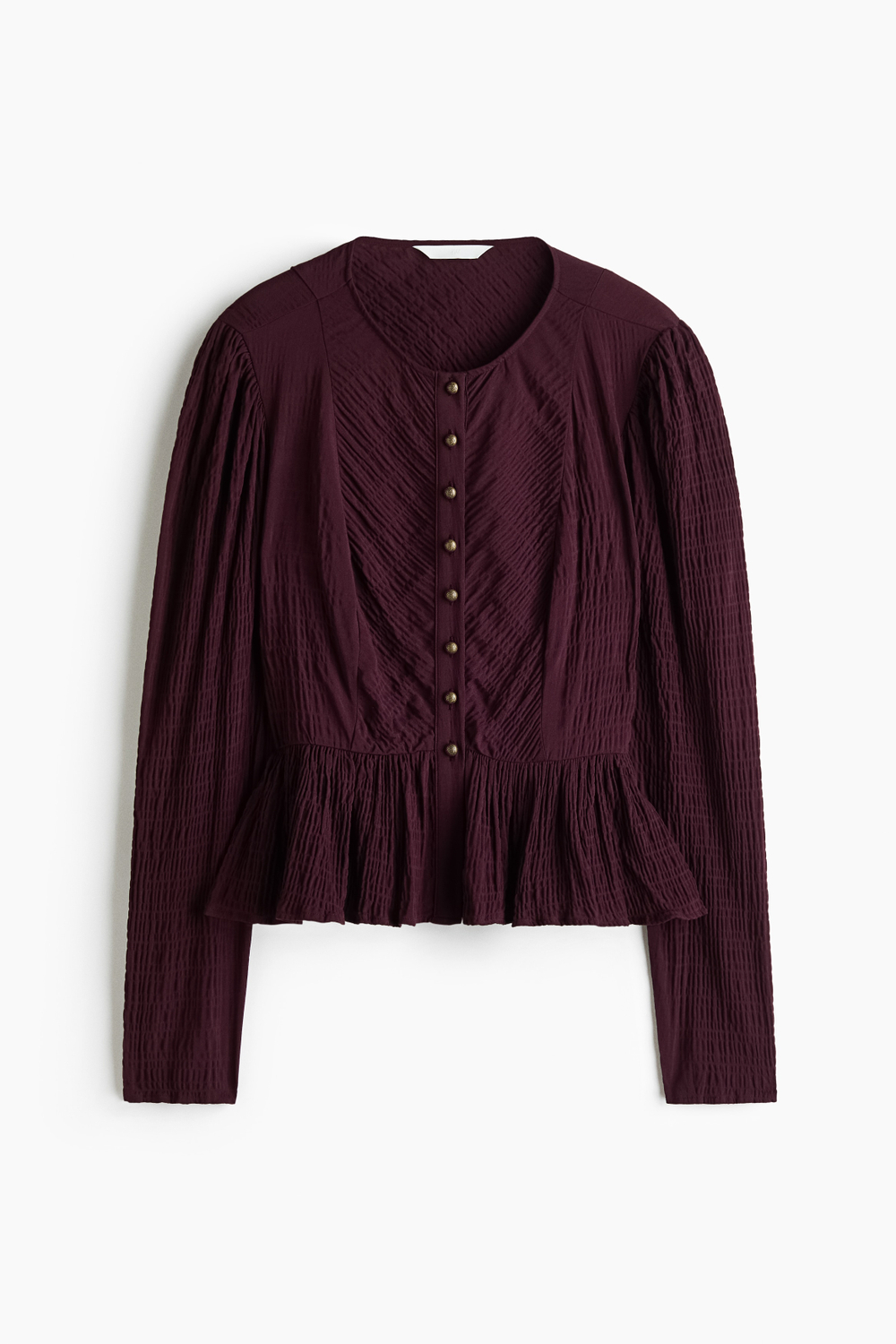 Текстурная блузка с баской - H&M