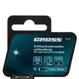 Отвертка SL8 x 150 мм, S2, трехкомпонентная рукоятка Gross — фото 4