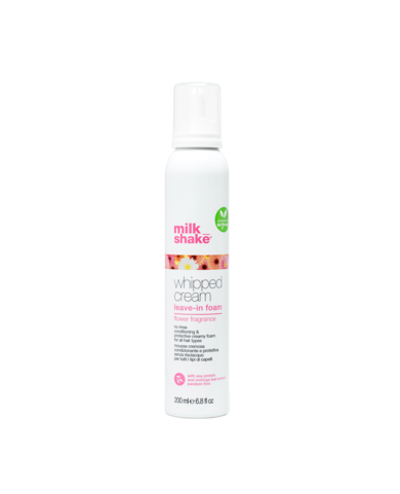 milk_shake Whipped Cream Flower 200 мл — веганские несмываемые крем-сливки для увлажнения и защиты волос