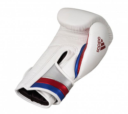 Перчатки боксерские AdiSpeed бело-сине-красные adiSBG501PRO