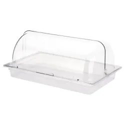 Поднос для выкладки 53*32,5*23,5 см пласт. с пласт. Roll-top крышкой SUNNEX