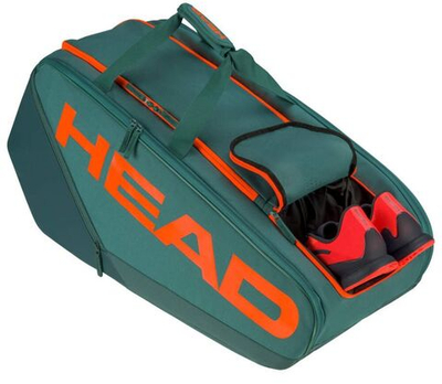 Сумка теннисная Head Pro Racquet Bag XL - dark cyan/fluo orange