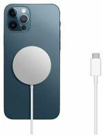 Беспроводное зарядное устройство для Iphone MagSafe Charger (Магсейф), белый, 15 Вт