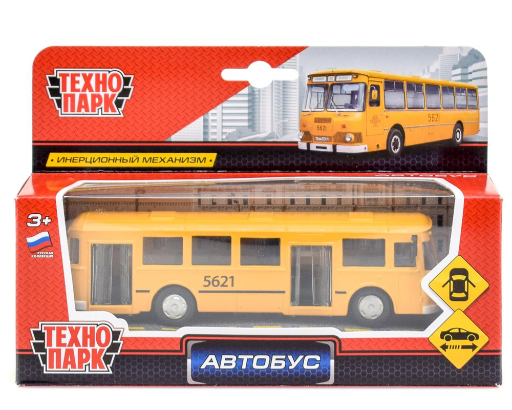 Модель ин. мет. "Автобус" 15см. открыв. двери SB-16-57WB (Технопарк)