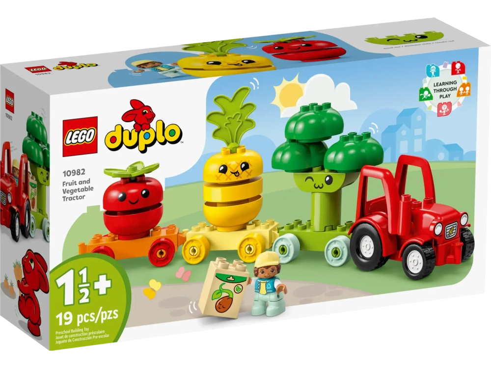 Конструктор LEGO Duplo 10982 Трактор для перевозки овощей и фруктов