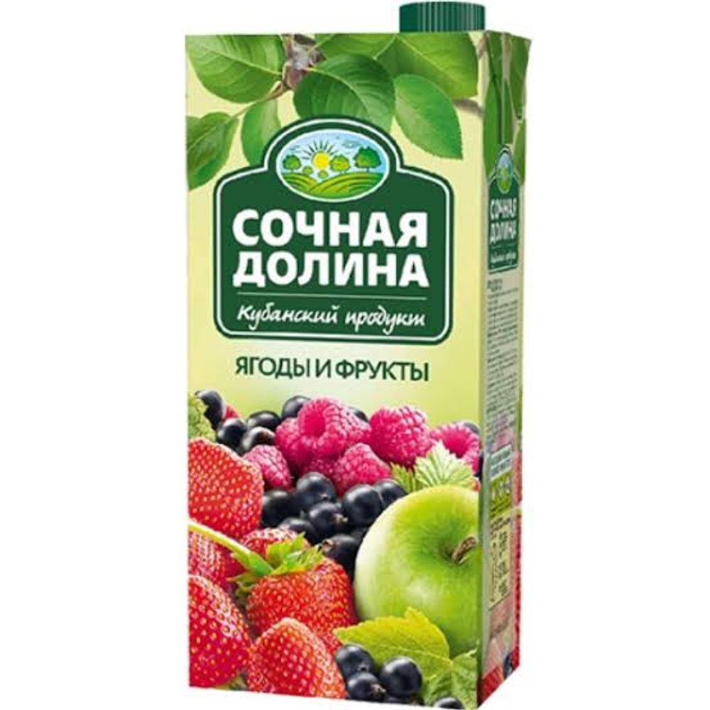 Нектар Сочная долина 0,95л смесь из ягод фруктов