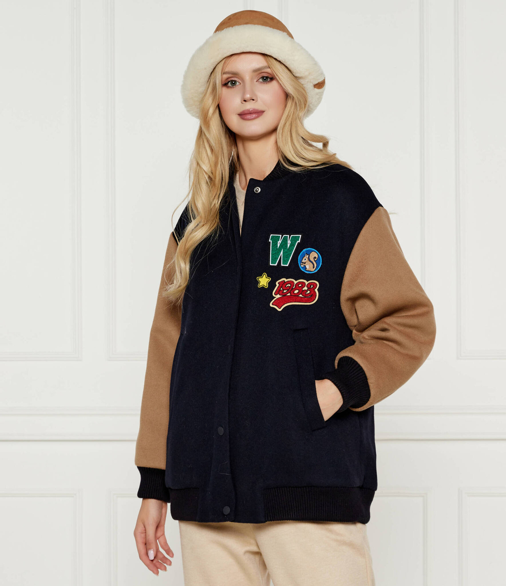 Хлопковая куртка бомбер Weekend MaxMara - темно-синий(254860126)