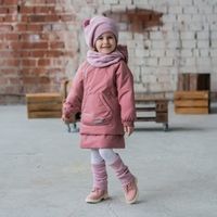 Гетры вязаные "Пыльная роза"