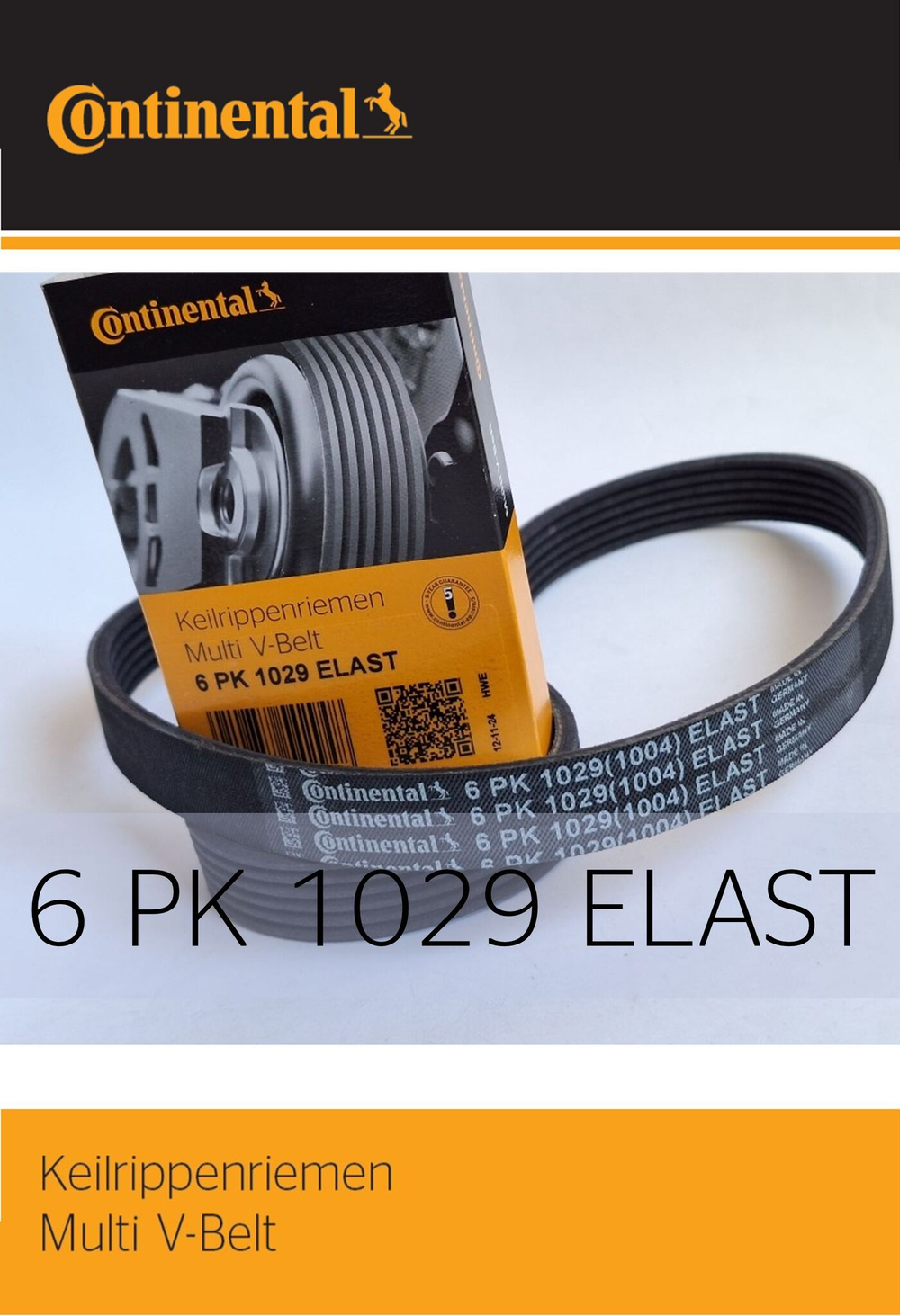 Ремень поликлиновой Continental 6PK1029ELAST