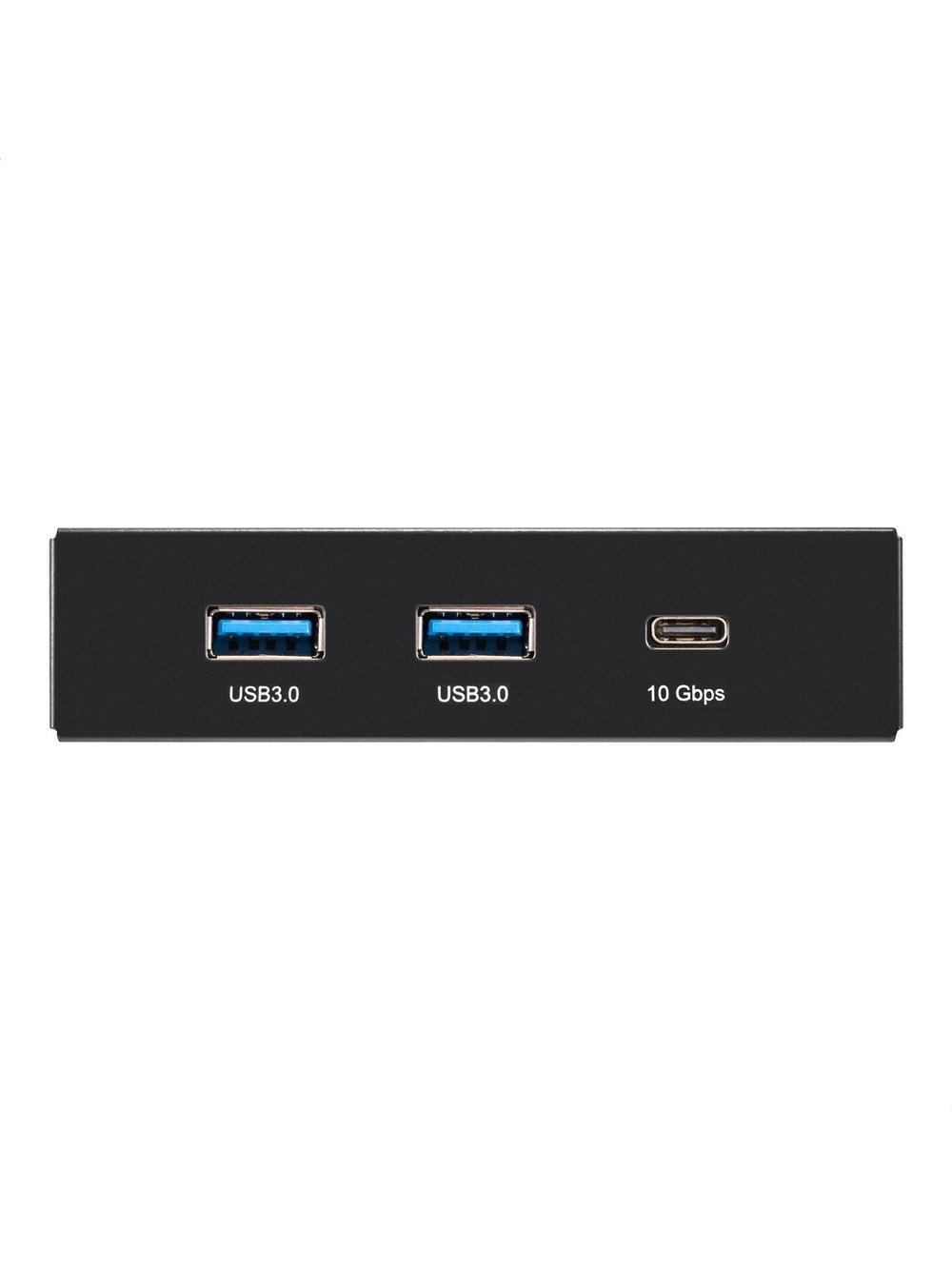 Exegate EX295471RUS Планка USB на переднюю панель ExeGate U3H-616, 3,5", 2*USB3.0+1*TypeC, черная, металл, подсоединение к мат. плате"