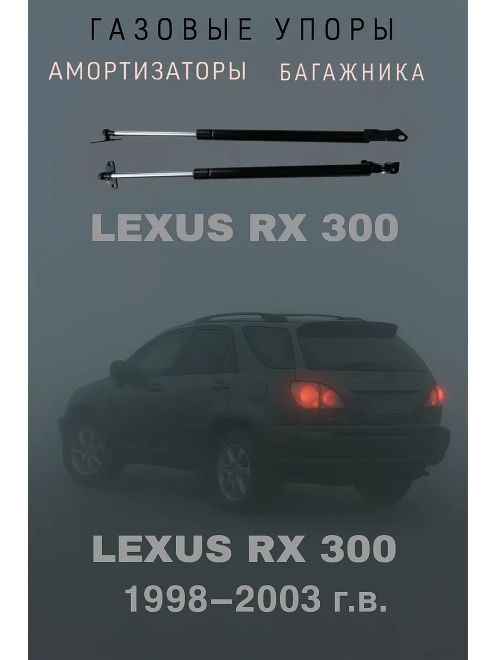 Газовые амортизаторы багажника Toyota Lexus RX 300 350 330