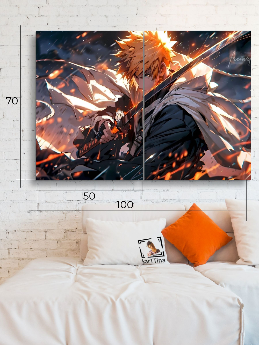 Картина Изумруд пыли на стену 50x70см 2шт.