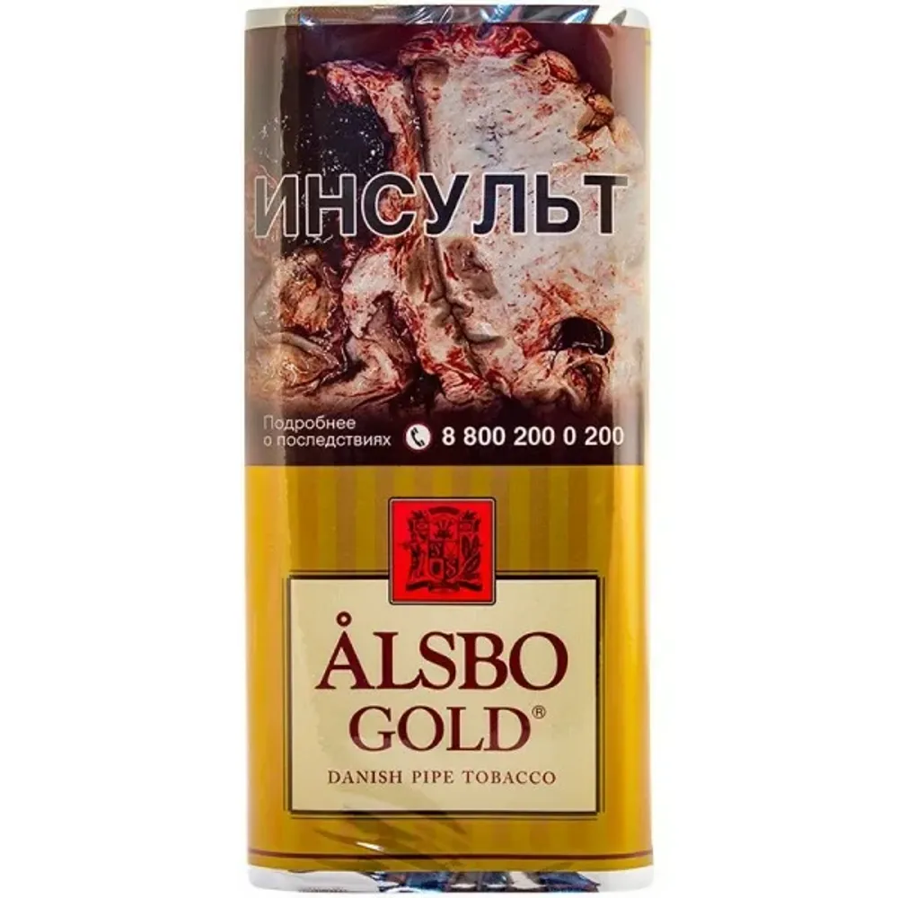 Табак для трубок Alsbo Gold 50г ( крепость: Легкая* Аромат: ваниль, фисташка и амаретто)