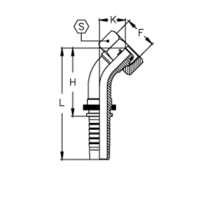 Фитинг DN 06 DKO-S (Г) 18x1.5 10 (45)