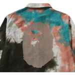 A Bathing Ape Tie Dye Relaxed Fit Cpo Shirt коричневый