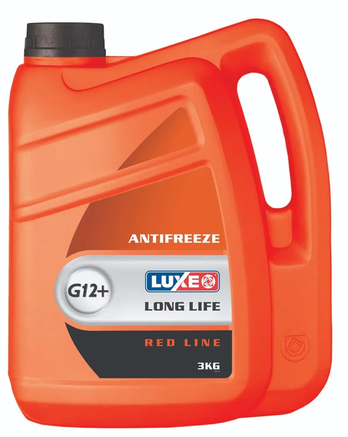 Антифриз Luxe Long Life G12+, красный, 3 кг