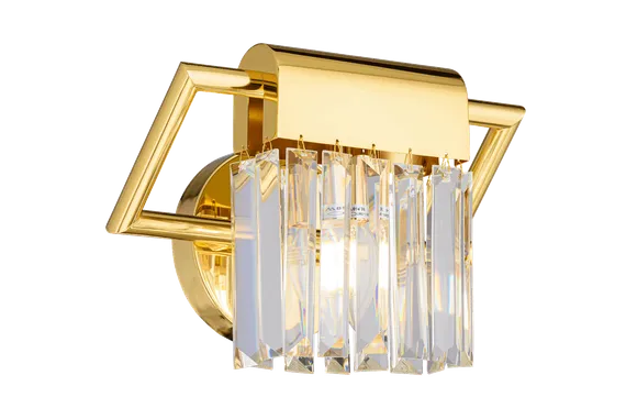 Бра NewRgy W2462E/1A GD+CL, 40 Вт, золотое и прозрачное