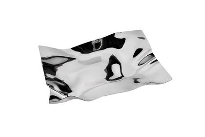Блюдо декоративное 24.5x24x4см Garda Decor серебряное