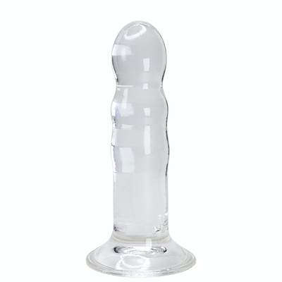 Прозрачный фаллоимитатор на присоске Gallant Jelly Dildo - 16 см. (Цвет: прозрачный)