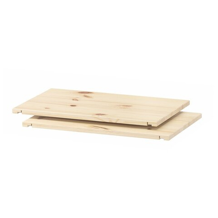 IKEA TROFAST  (ИКЕА ТРОФАСТ)  -  Полка - светлая сосна, беленая белым, 30 см