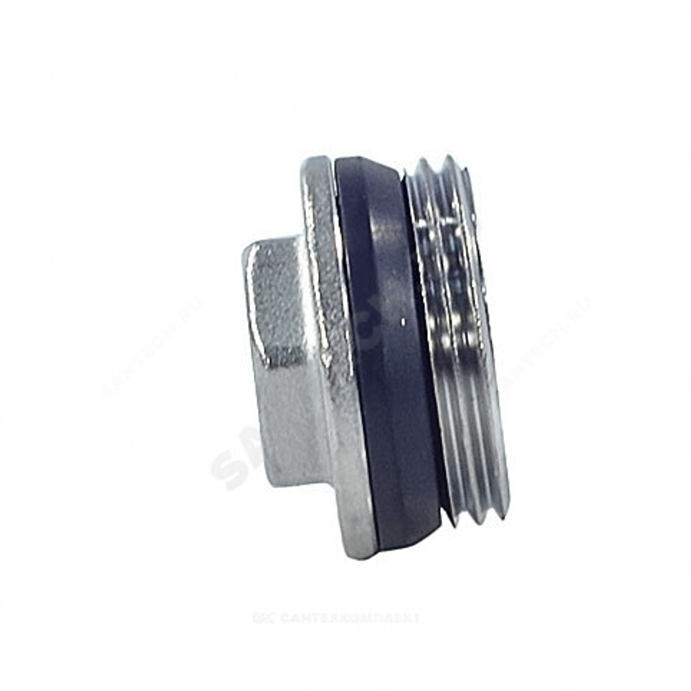 Пробка латунь 1 1/4" НР с герметичной прокладкой для коллектора R592D Giacomini R592DX006
