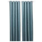 Комплект штор IKEA BIRTNA (БИРТНА), Темно-бирюзовый, 145x250 см, 2 шт