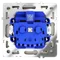Розетка с крышкой Voltum S70 Шелк VLS040304