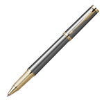 Ручка роллер Parker Ingenuity Grey Core GT (2213727) F черн. черн. подар.кор.