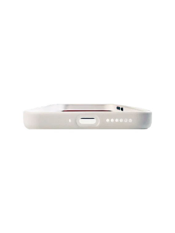Защитный чехол для Xiaomi 17 Pro c MagSafe белый с красной рамкой (White-Red)