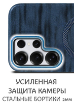 Дизайнерский чехол для SAMSUNG S25 ULTRA с поддержкой беспроводной зарядки