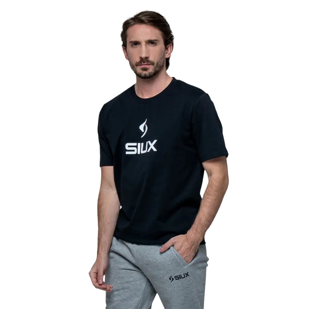Футболка Siux Basic 2026 Черная для падел
