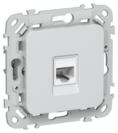 FLITE Розетка компьютерная RJ45 категория 6 UTP РК6-1-0-ФлЖ жемчуг IEK
