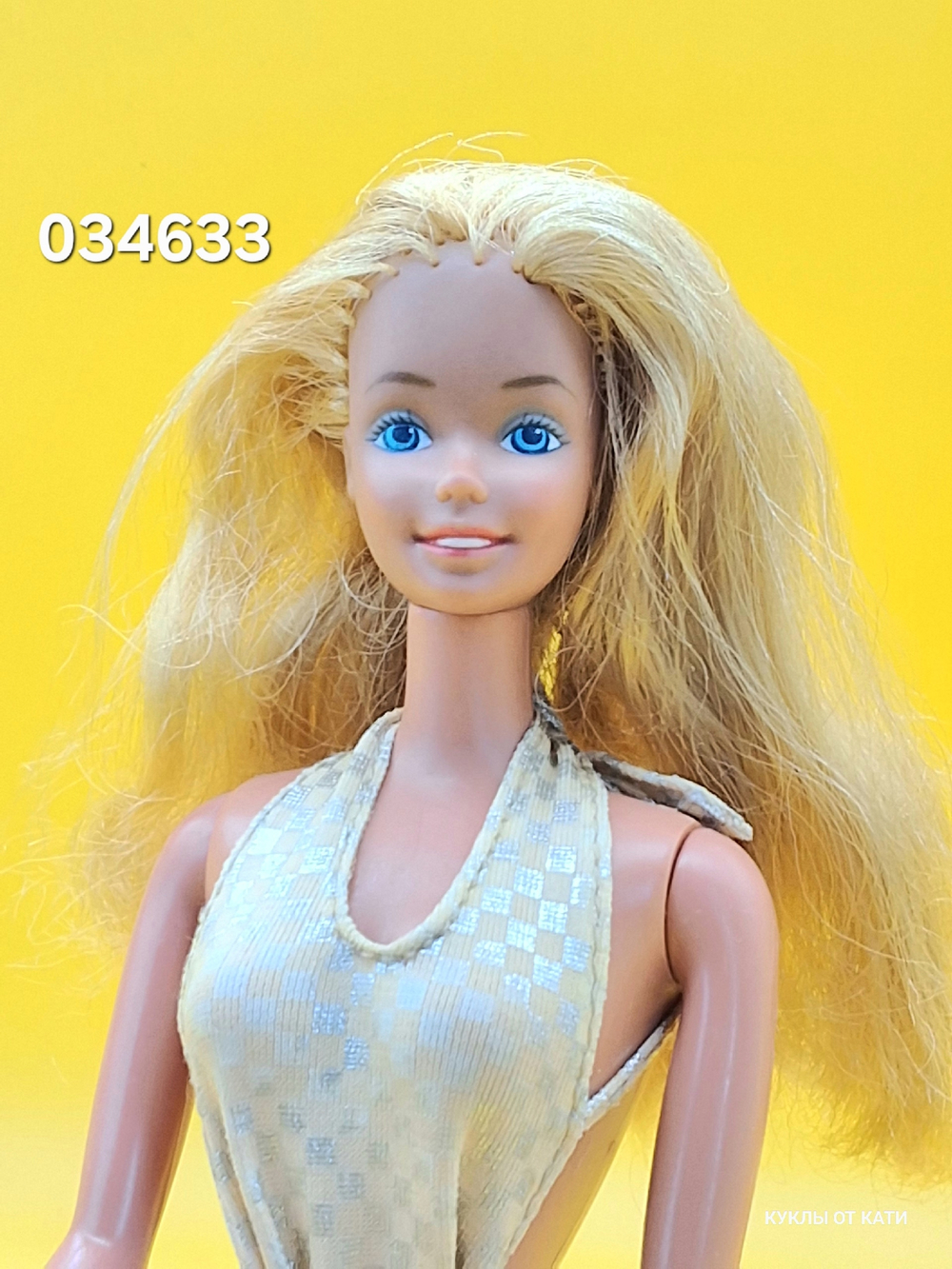 Кукла Барби винтаж Sun Gold Malibu Barbie 1983 годапод реставрацию 034633