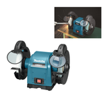 СУПЕР ЦЕНЫ! Точильный станок / Точило Makita GB 801 220В 0,55 кВт, Диск 205 мм, защитные стекла, подсветка, для зачистки, шлифовки и заточки деталей, инструмента GB801
